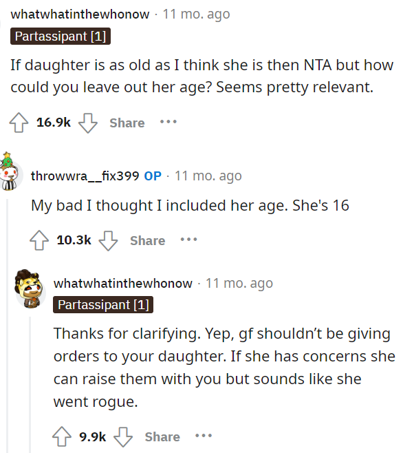 People immediately commented about the age because they assumed she wouldn't really need a guardian at her age.