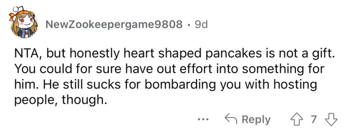 The husband was wrong for what he did, but OP could have made more effort.