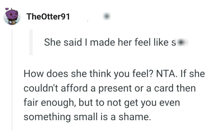 Let's head into the comments section and find out what other Redditors have to say about the story