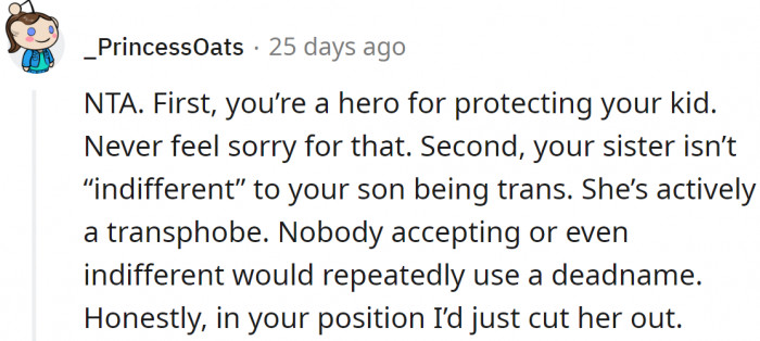 Now she showed that she was not indifferent at all