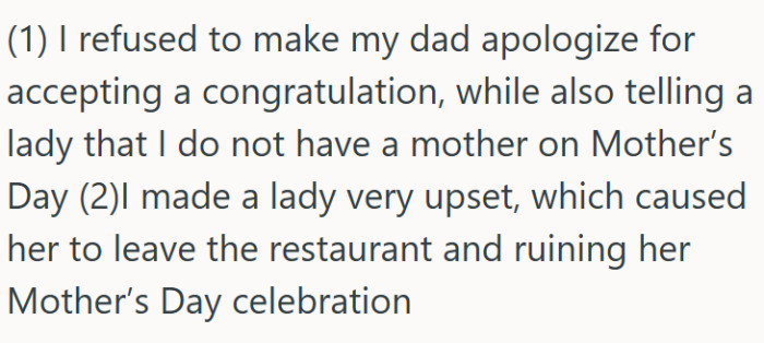 OP has offered the following explanation for why they think they might be the a-hole: