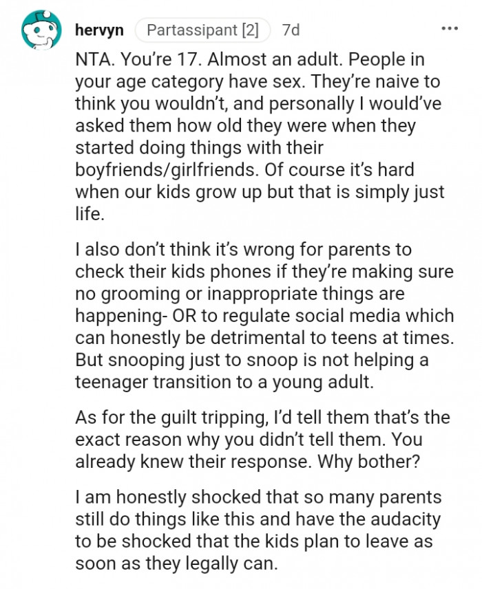 It is hard when our kids grow up, but that's life