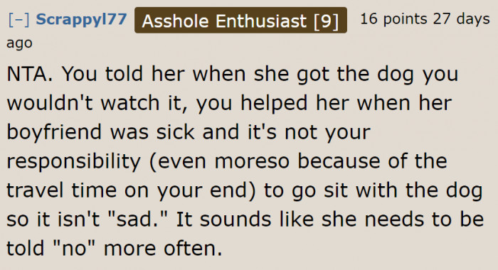 It's time for the OP to start saying no because her sister is overstepping her boundaries.