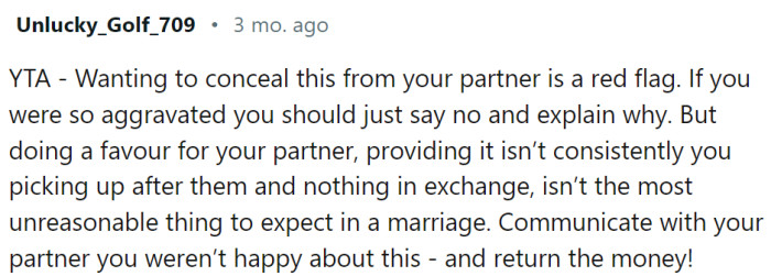 If OP is unhappy with the arrangements, she should talk, not steal