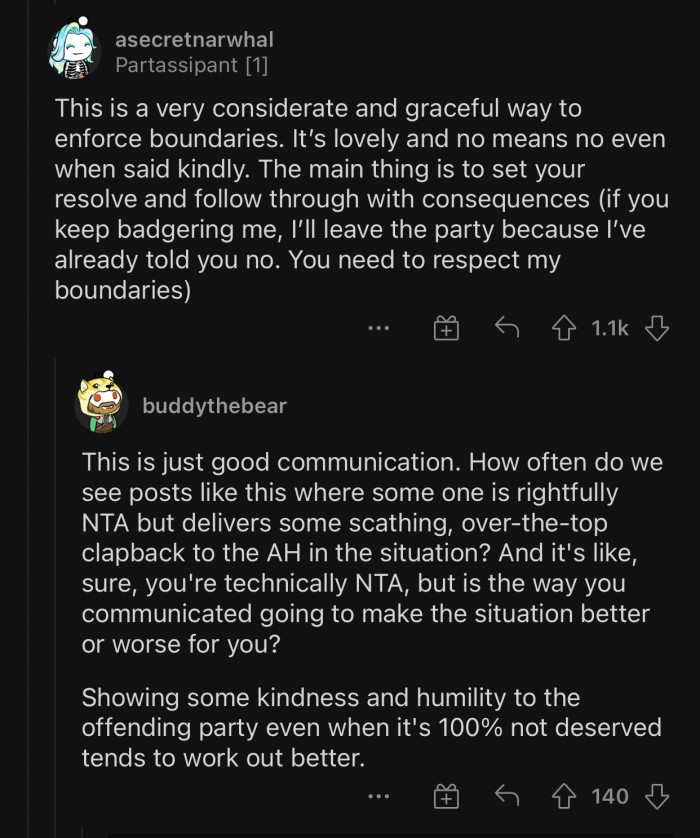 It's always better to be kind.