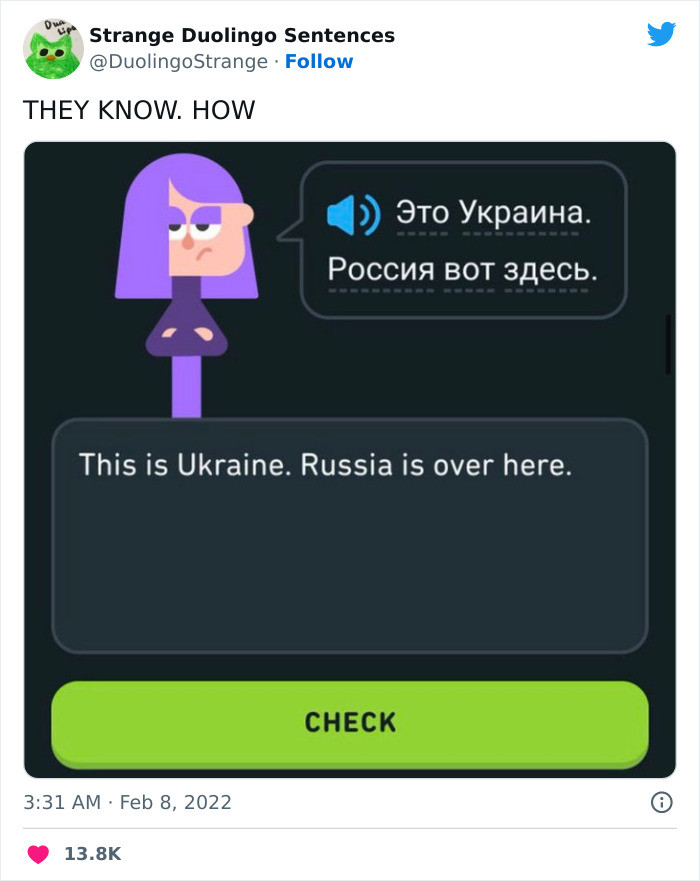 11. You will need to learn how to say that if you ever visit Ukraine.