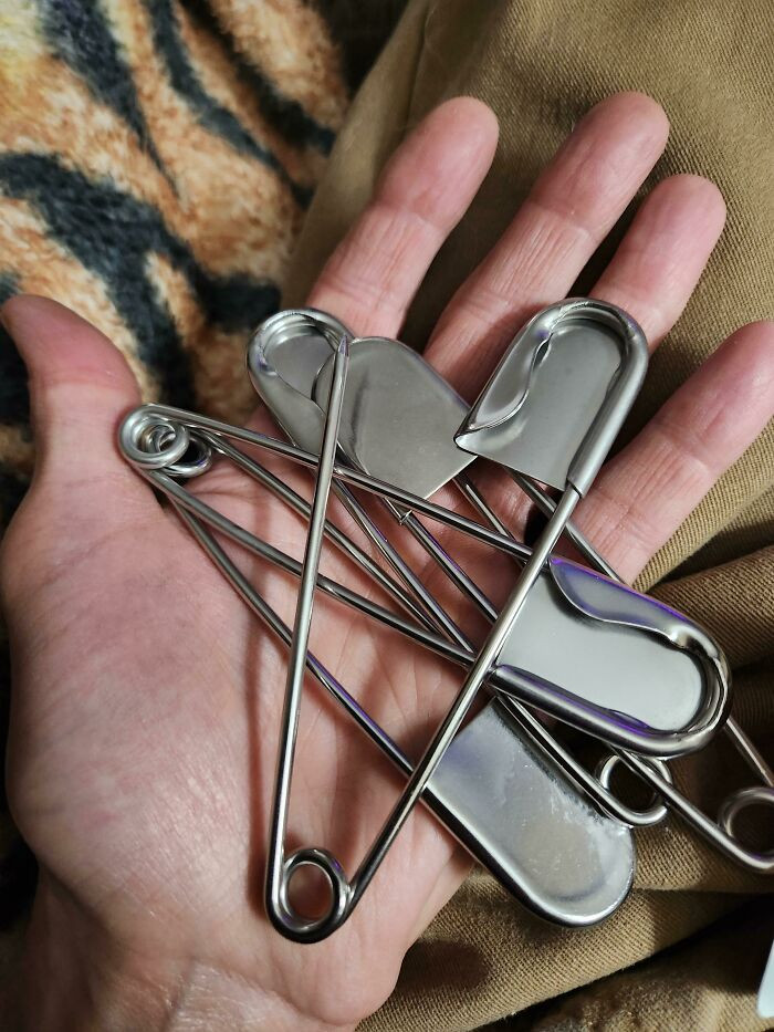 "I Found 5 Inch Safety Pins"