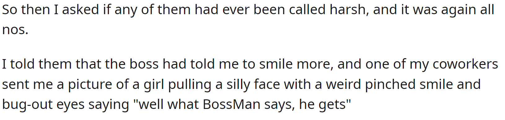 One of them sent her a funny smile pic