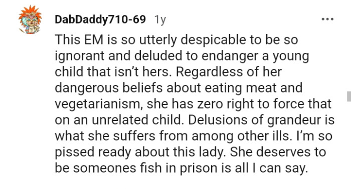 This entitled mom is utterly despicable and deluded.