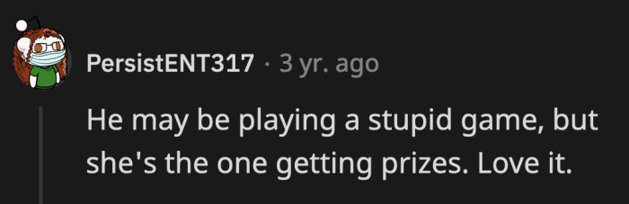 OP wins all the prizes. She should make a chart to show who is the top Swear Tax payer.