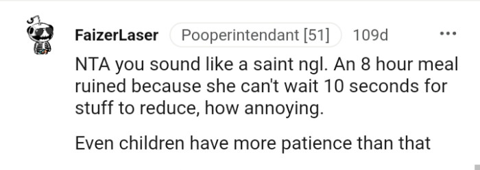 And the comments roll in...