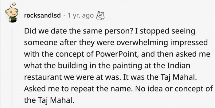 The rock they were kept under didn’t have PowerPoint.