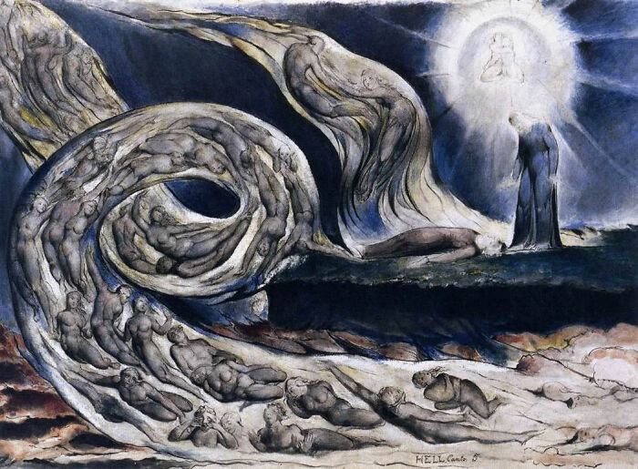 "The Lovers' Whirlwind" By William Blake