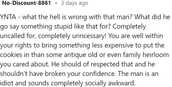 OP's boyfriend's behavior was idiotic and socially awkward.