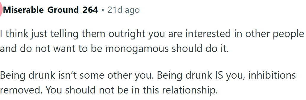 Being drunk is not some other you... it is you...