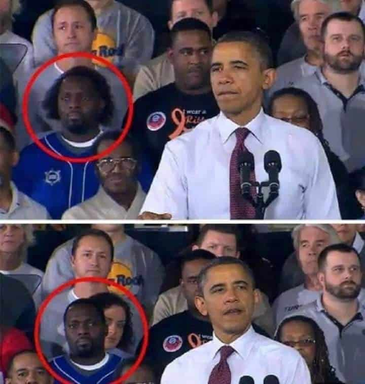 Nope, that isn't his hair.