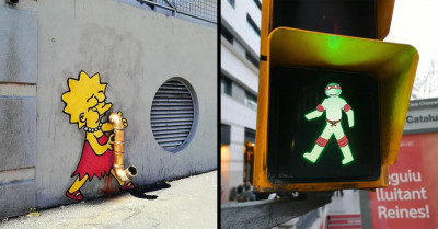 34 Times An Artist Renewed City Walls And Sidewalks Through Astonishing Pop Culture Character Illustrations