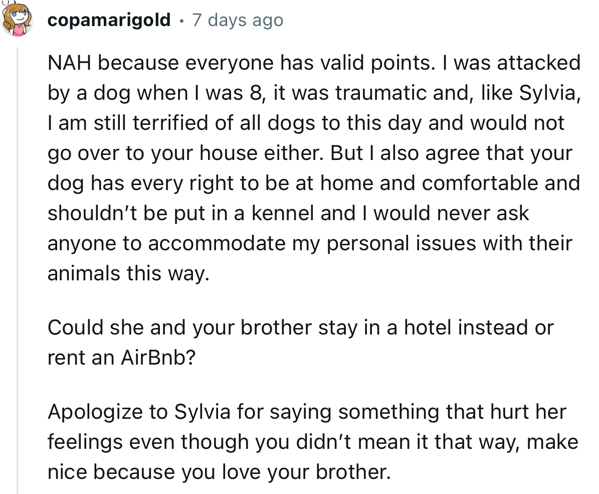 “Apologize to Sylvia for saying something that hurt her feelings even though you didn’t mean it that way.”