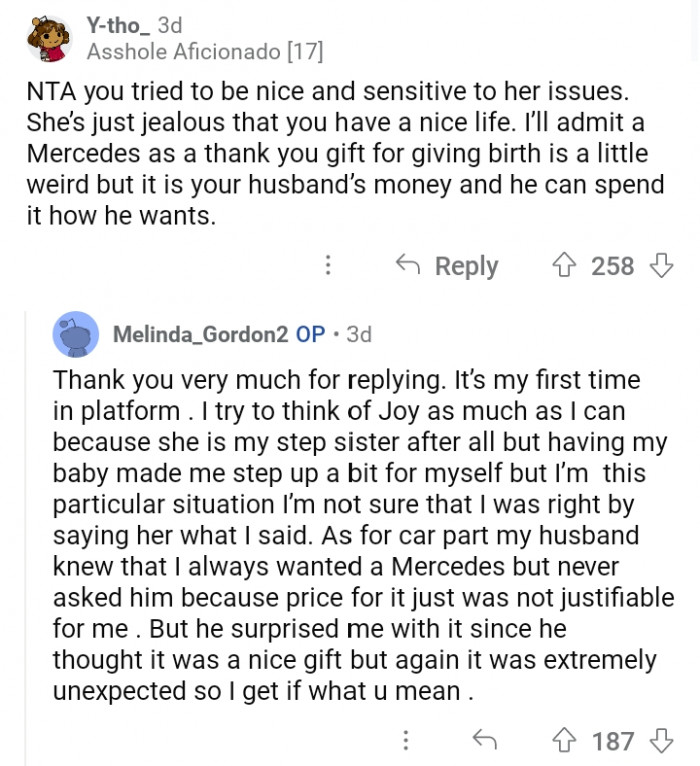 7. Buying the things you want is out of their business, and it's not your responsibility to explain yourself.