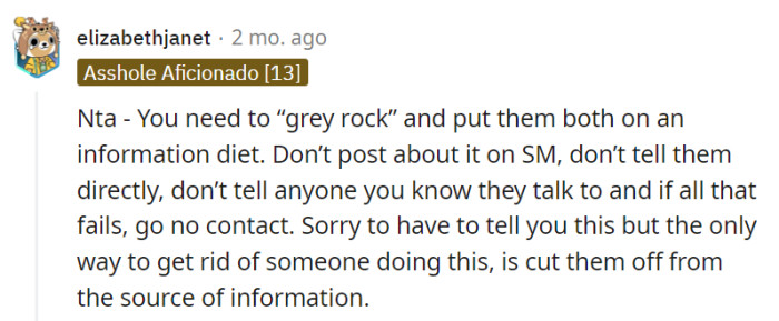 If all else fails, consider going no contact.