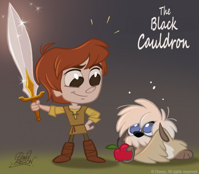 40. The Chibi Style Version of The Black Cauldron