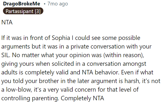 OP's concern about controlling parenting is valid.