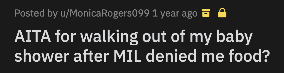 OP stood frozen. Her mother-in-law just called her a large walrus in front of her guests. No ounce of remorse showed on her face.