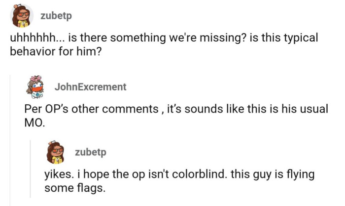 Green/red colorblindness is a thing, hopefully not for OP