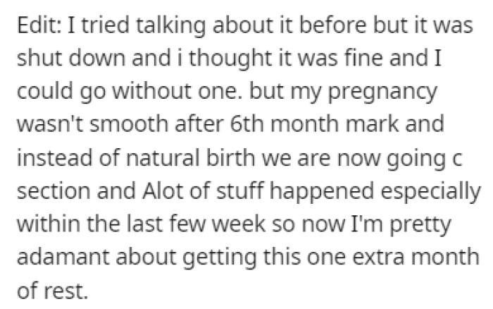 OP provided an edit to the original story