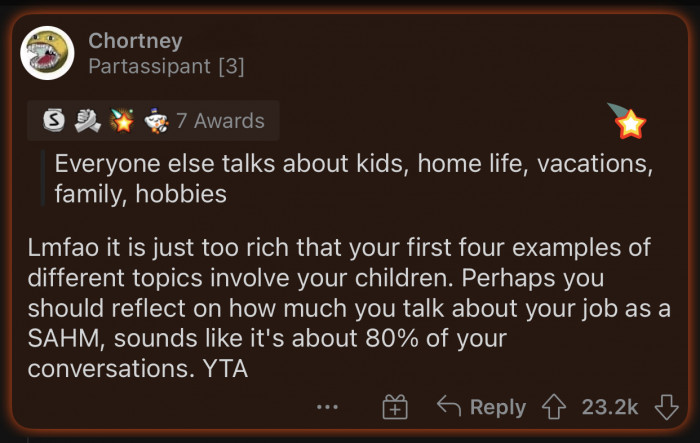 Some people would consider that boring as well.