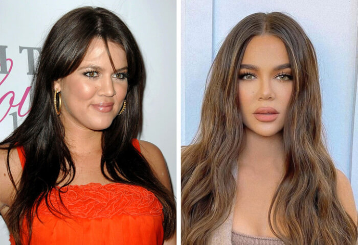 3. Khloé Kardashian (2008 And Now)