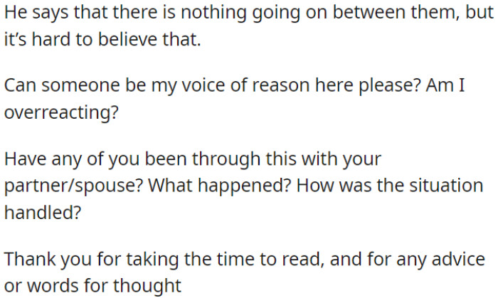 OP suspects something is going on between them.