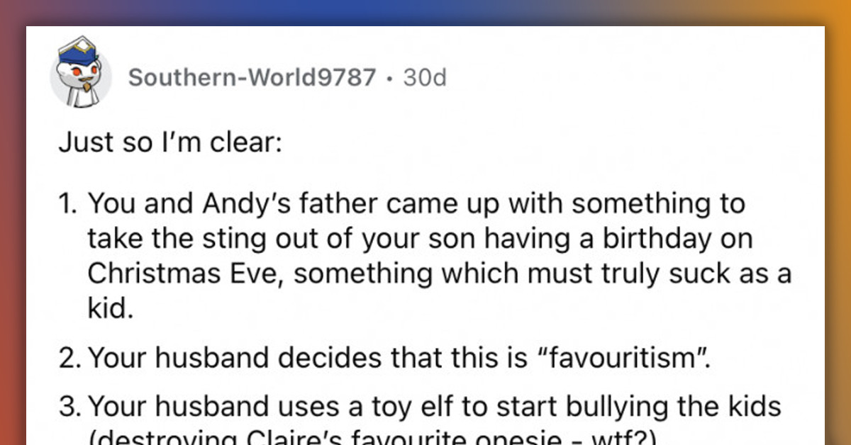 Reddit Calls Father Out For Being "Cruel" And "Sadistic" After He Takes Elf-On-The-Shelf Pranks Too Far