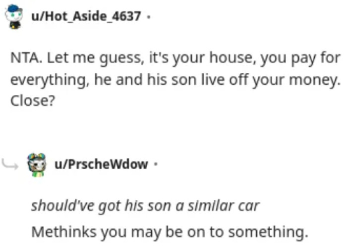 Some users think that the OP is this family's provider.