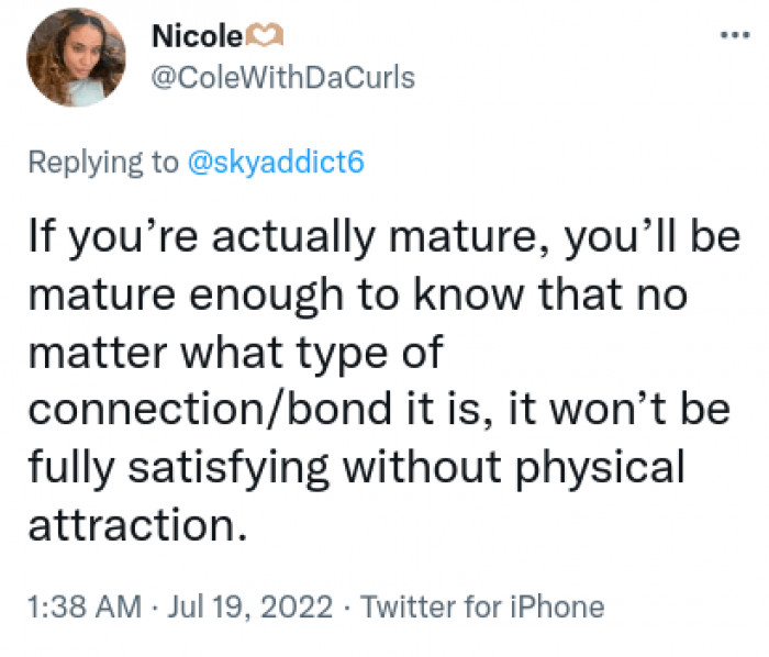 1. No matter the type of bond, physical attraction makes it fully satisfying