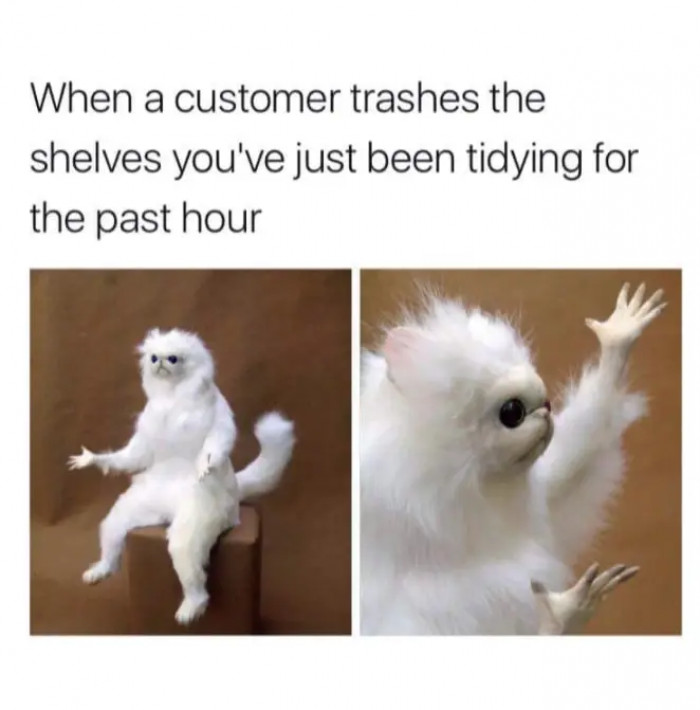 3. When a customer scatters the shelf