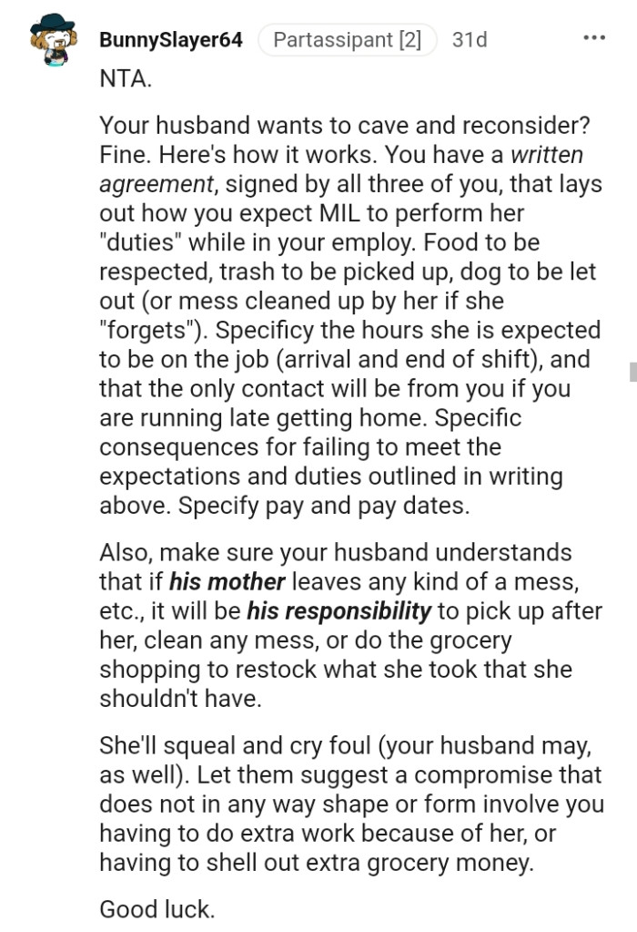 Having a written agreement signed by all three