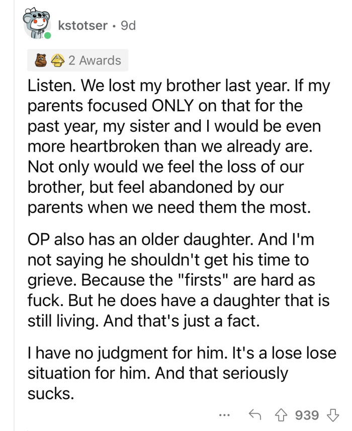 OP found himself in a no-win situation.