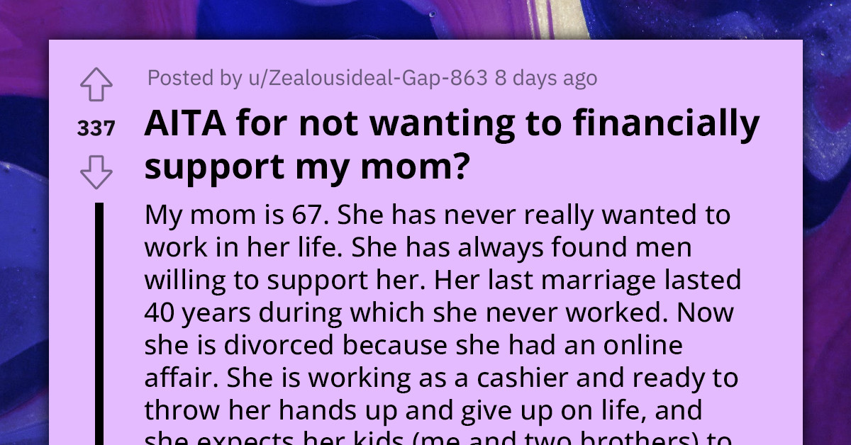 Daughter Blatantly Refuses To Give Financial Support To Her 'Lazy' Mother Just Because She Birthed Her