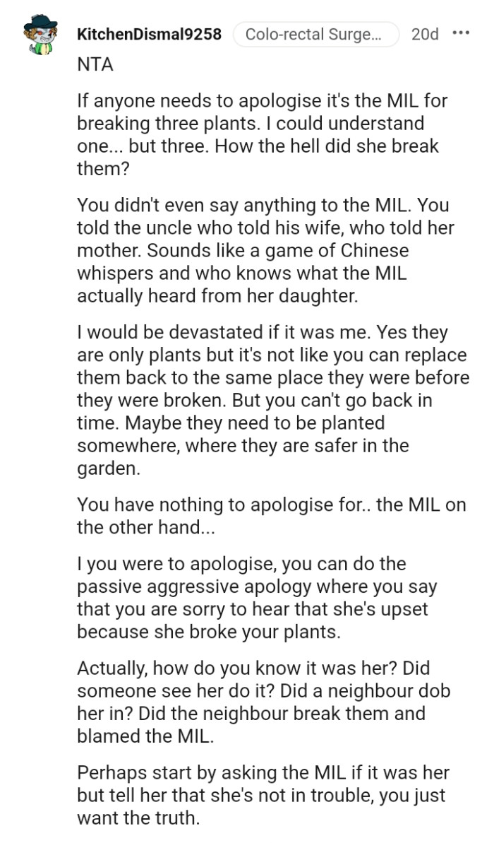 They are only plants but it's not as if they can be replaced back