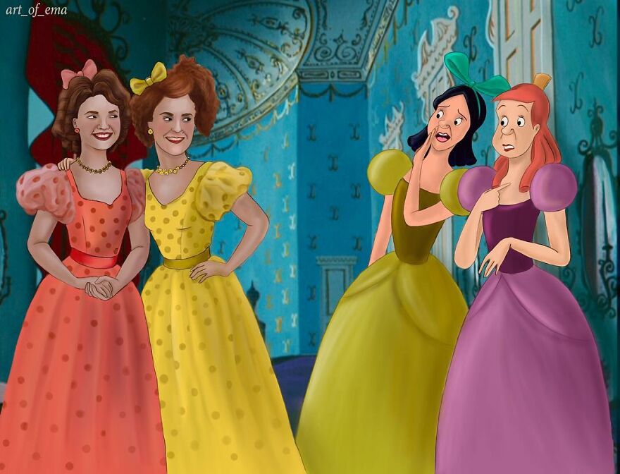 16. Anastasia and Drizella Traiman