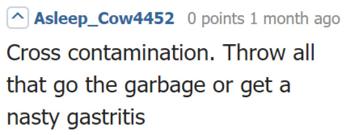 Improperly Stored Food Can Make Both People Sick, According to This Concerned User