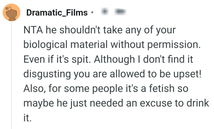 The OP's allowed to be upset