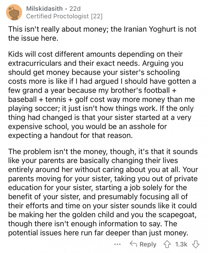 It's not about the money; it goes much deeper than that.