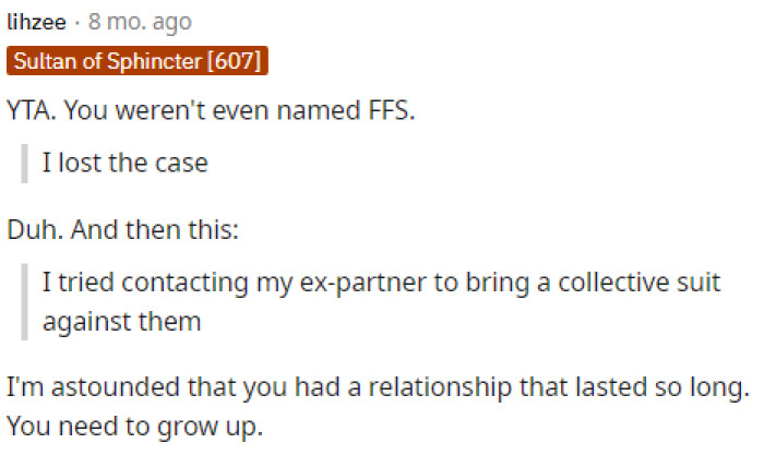 Many people felt that OP was out of line and did not prioritize her partner's feelings or her job.