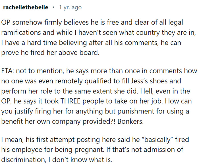 This Redditor has a point: