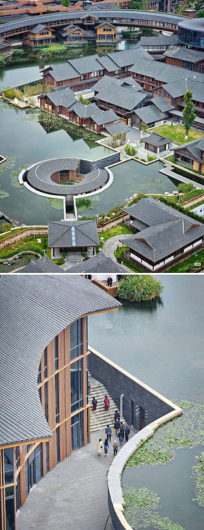 "Temple In The Lake. Longxing Temple, Chengdu, China"