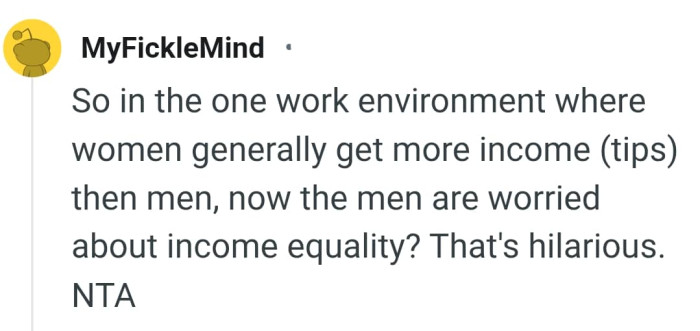 Now the men are worried about income inequality