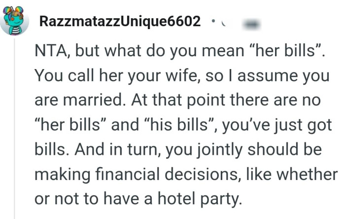 The OP has just got bills