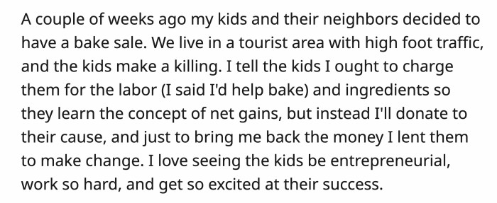 She offered them a plate of cookies to take home, which they refused. You can read OP's full story below: